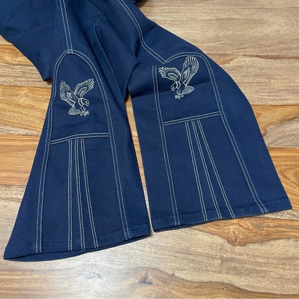 Sheplers Dark Blue Rodeo Jeans‎ sz 38 High Rise Mini Bootcut American Eagle - Picture 5 of 12